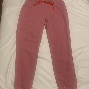 FIGS Chalk Pink Scrub Joggers